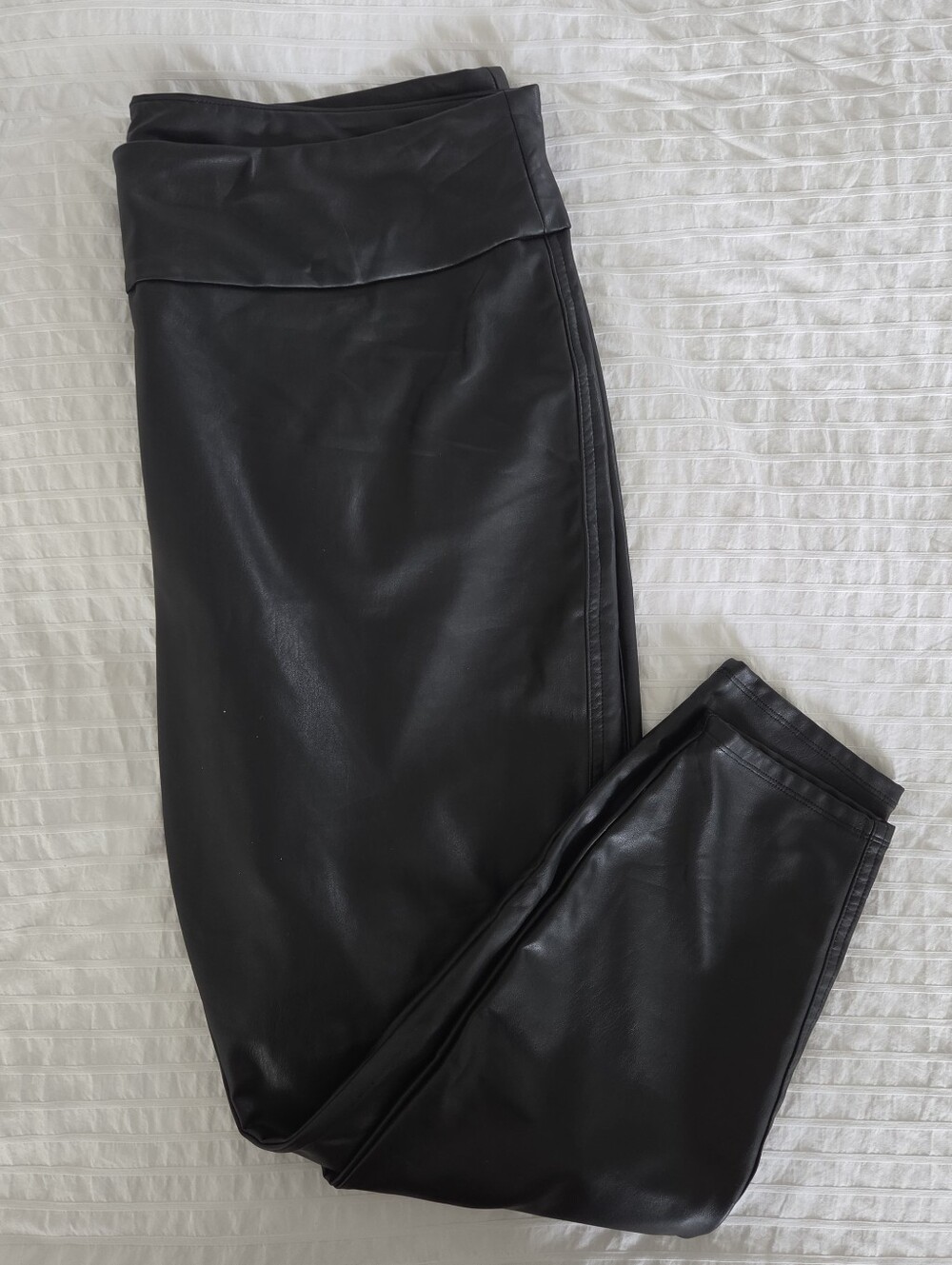 Reitmans | Pleather Black High Rise Pants Leggings Size 20